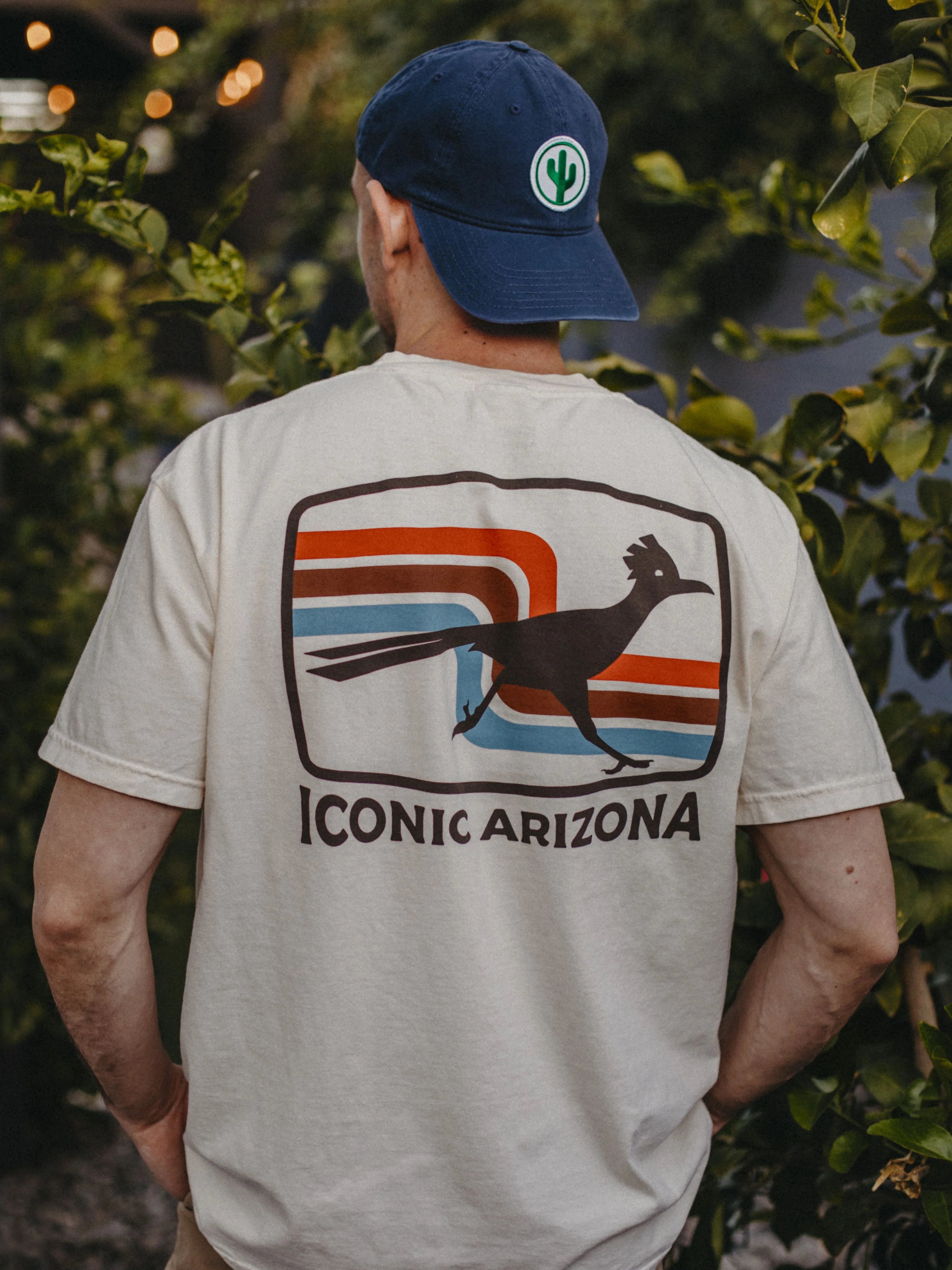 T-SHIRTS-SS- ICONIC ARIZONA-70s Roadrunner -CREAM