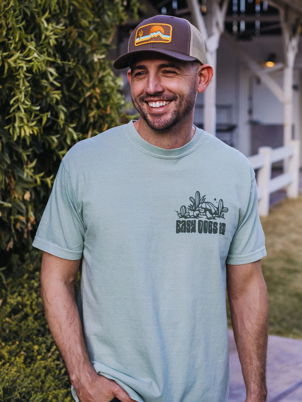 T-SHIRT-SS-ICONIC ARIZONA-EASY DOES IT-SAGE