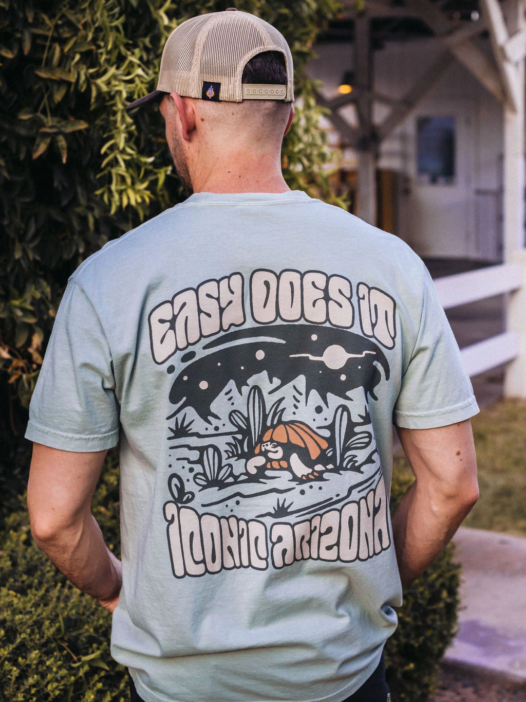 T-SHIRT-SS-ICONIC ARIZONA-EASY DOES IT-SAGE