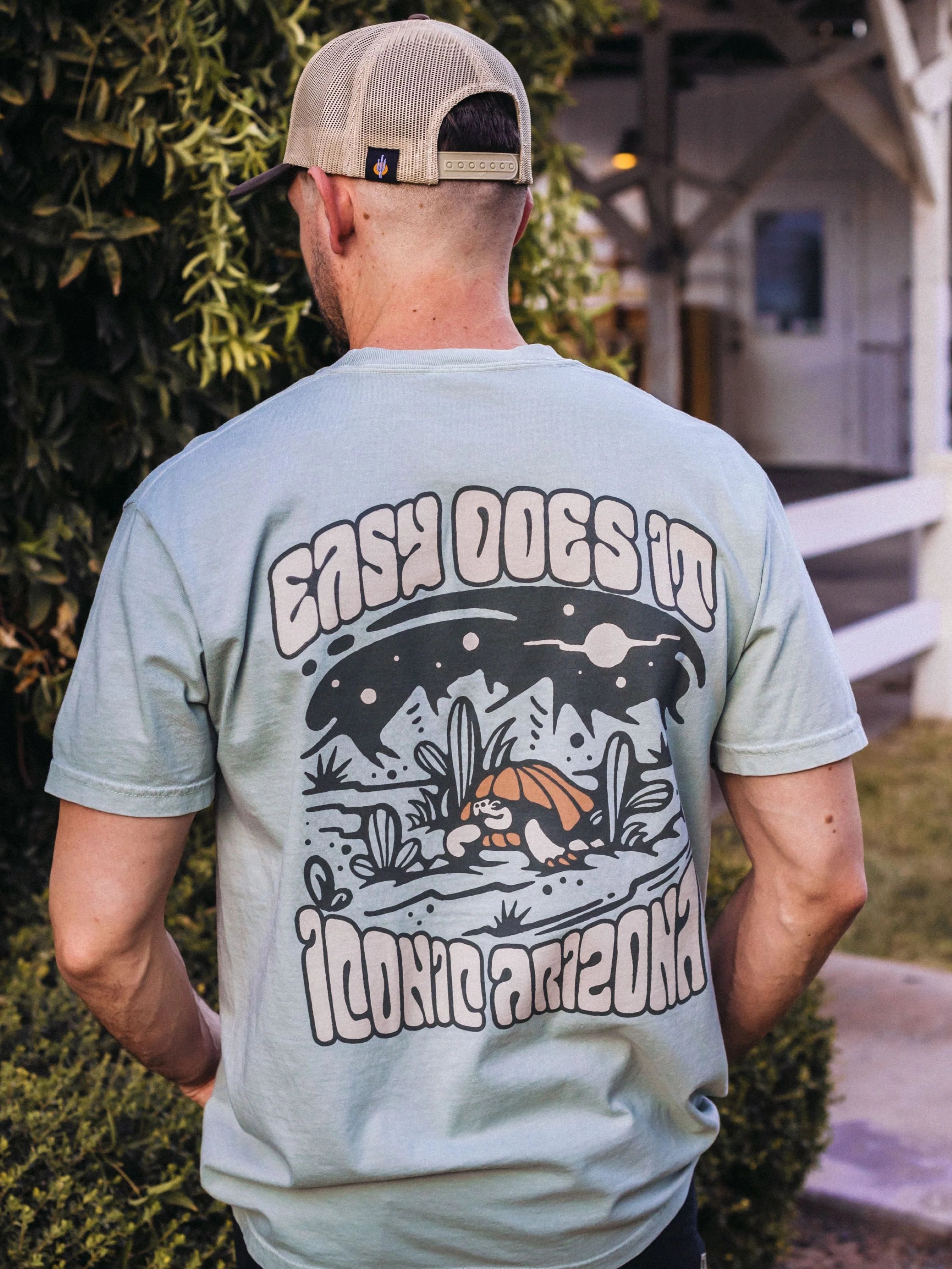 T-SHIRT-SS-ICONIC ARIZONA-EASY DOES IT-SAGE