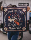 ACCESSORIES-BANDANA-ICONIC ARIZONA-Left in the Dust Bandana - Route 66-BLACK