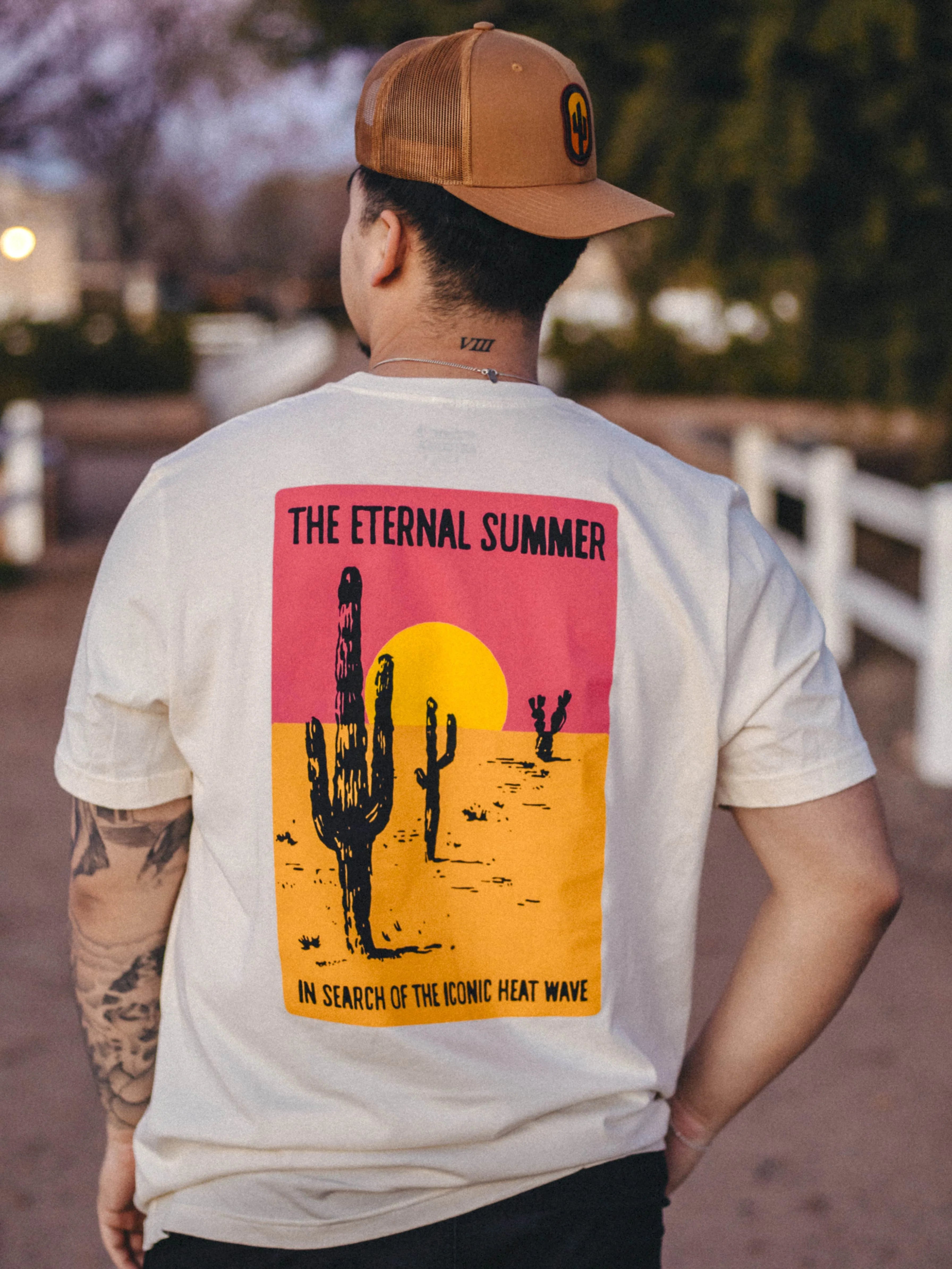 T-SHIRT-SS-ICONIC ARIZONA-ETERNAL SUMMER-WHITE