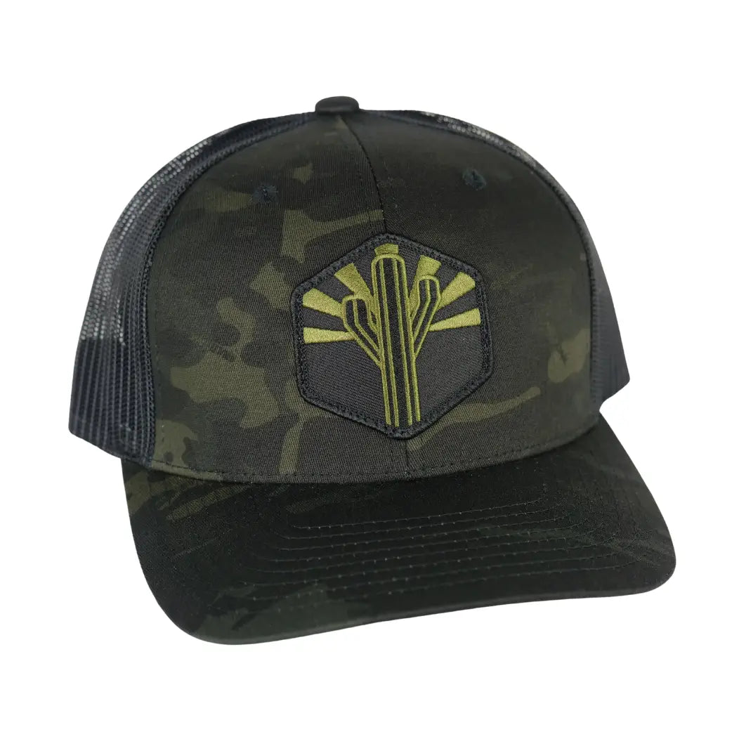 HATS-TRUCKER-ICONIC ARIZONA-MILITARY SENTINAL-BLACK