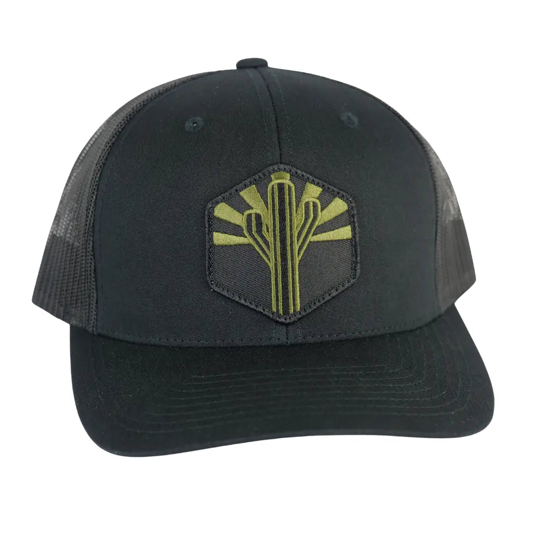 HATS-TRUCKER-ICONIC ARIZONA-MILITARY SENTINAL-BLACK CAMO