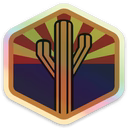 STICKER-STICKER-ICONIC ARIZONA-AZ Sentinel Holographic Sticker-ASST