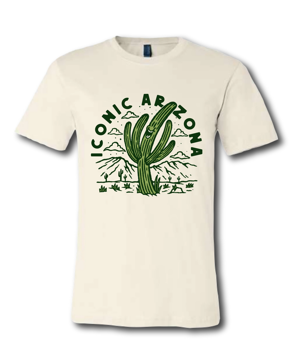 T-SHIRTS-SS- ICONIC ARIZONA-Rise and Shine -WHITE