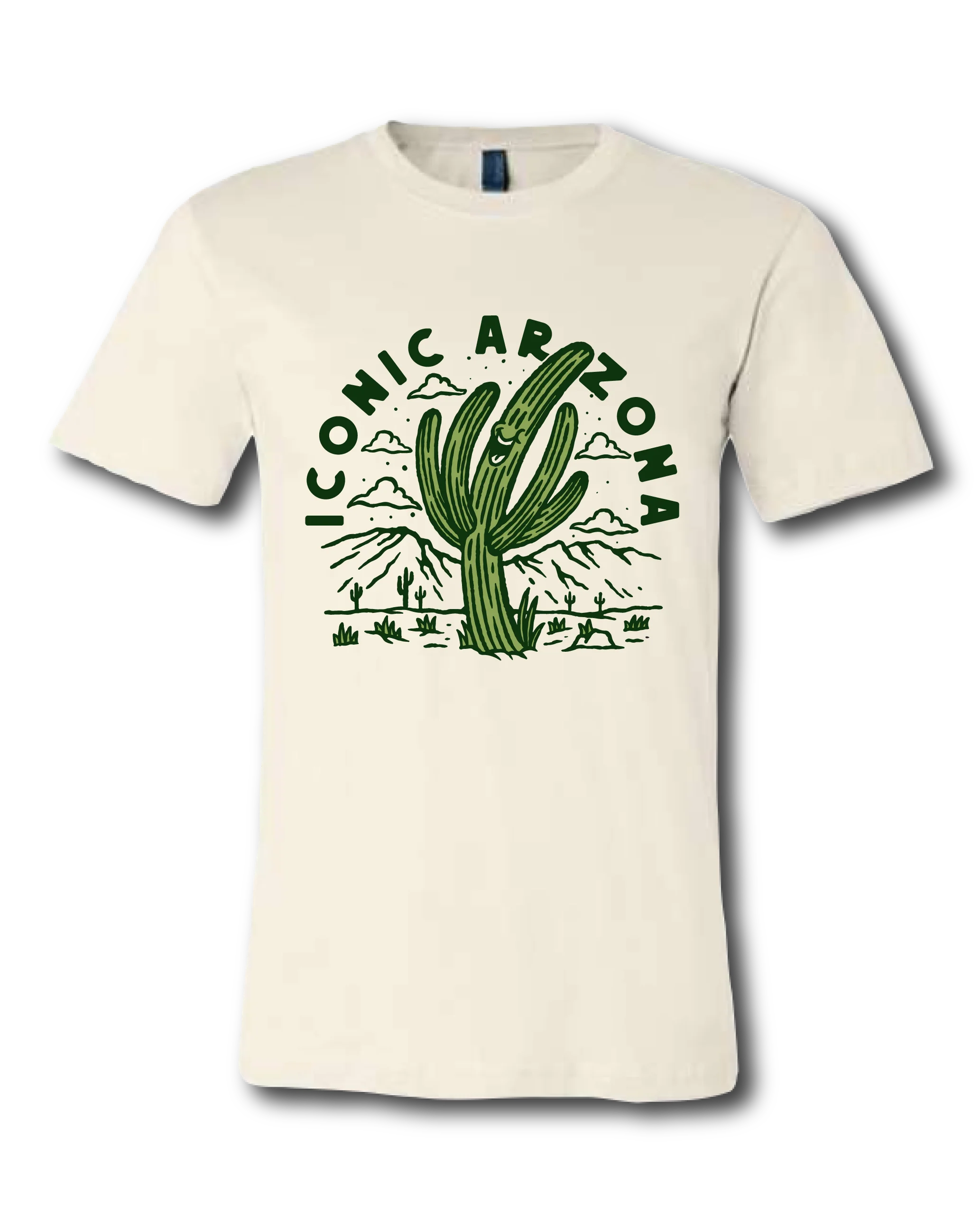 T-SHIRTS-SS- ICONIC ARIZONA-Rise and Shine -WHITE
