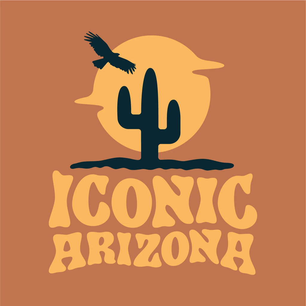 T-SHIRTS-SS- ICONIC ARIZONA-Savage Sands -BROWN