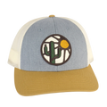 ACCESSORIES-HATS- ICONIC ARIZONA-Blooming Saguaro -GREY/GOLD
