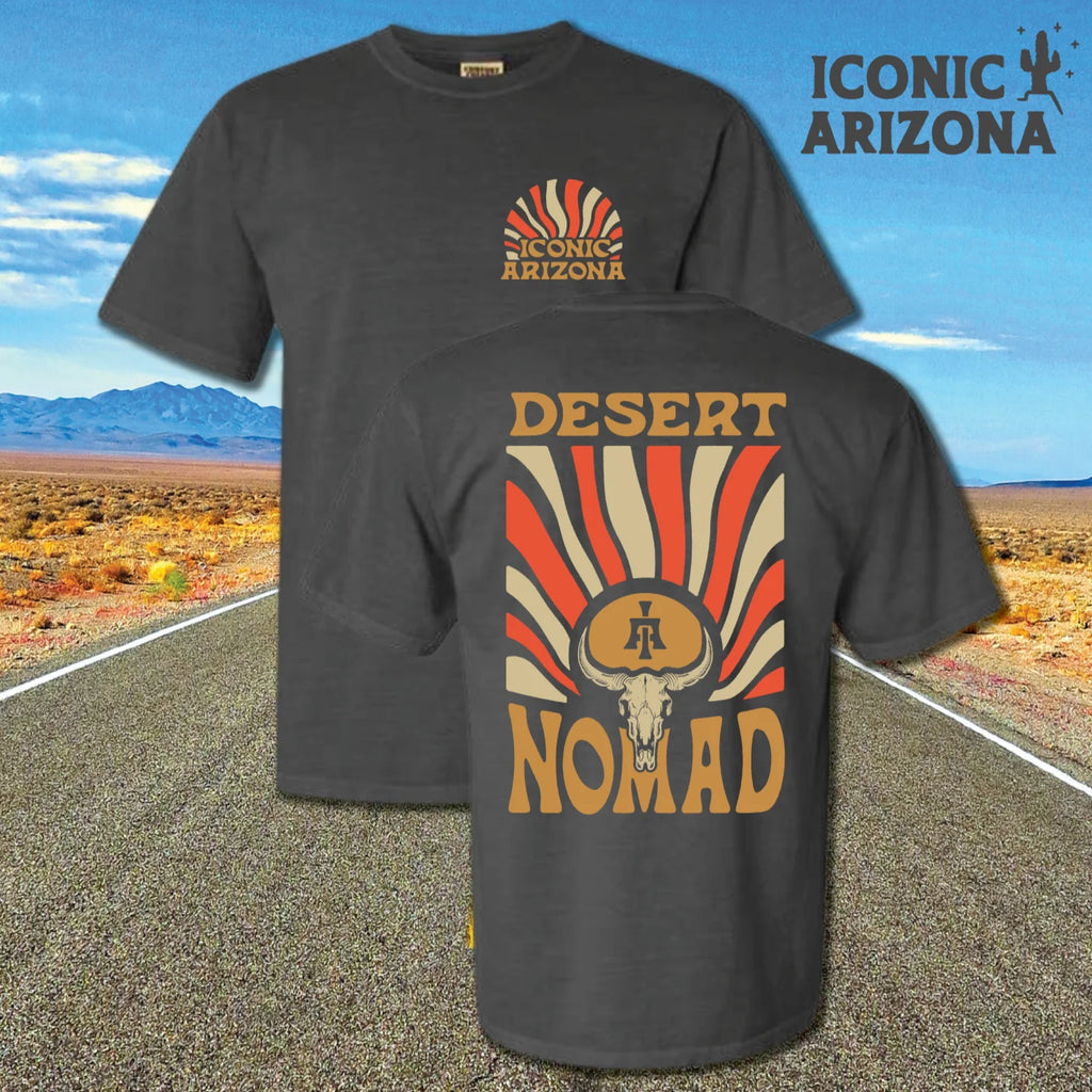 T-SHIRTS-SS- ICONIC ARIZONA-Desert Nomad -GREY