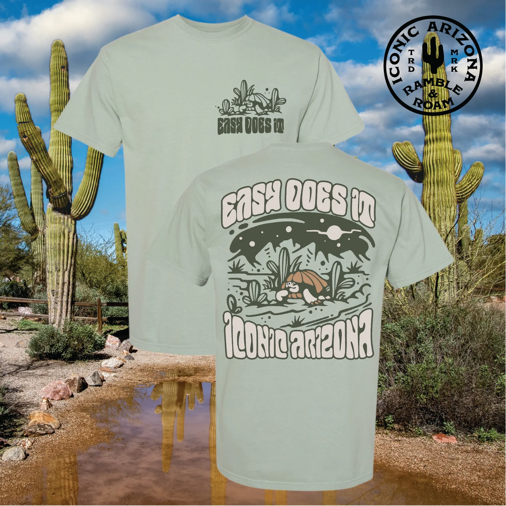 T-SHIRT-SS-ICONIC ARIZONA-EASY DOES IT-SAGE