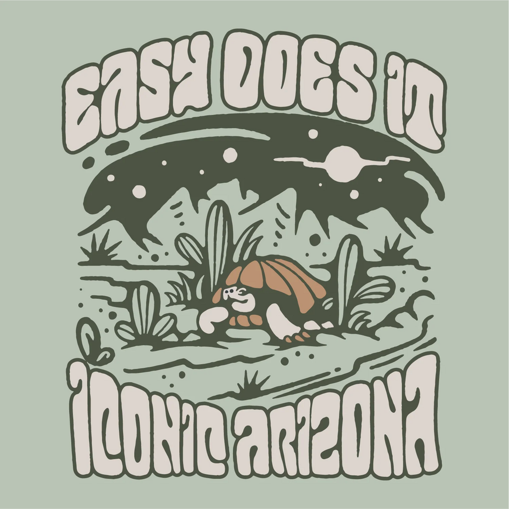 T-SHIRT-SS-ICONIC ARIZONA-EASY DOES IT-SAGE