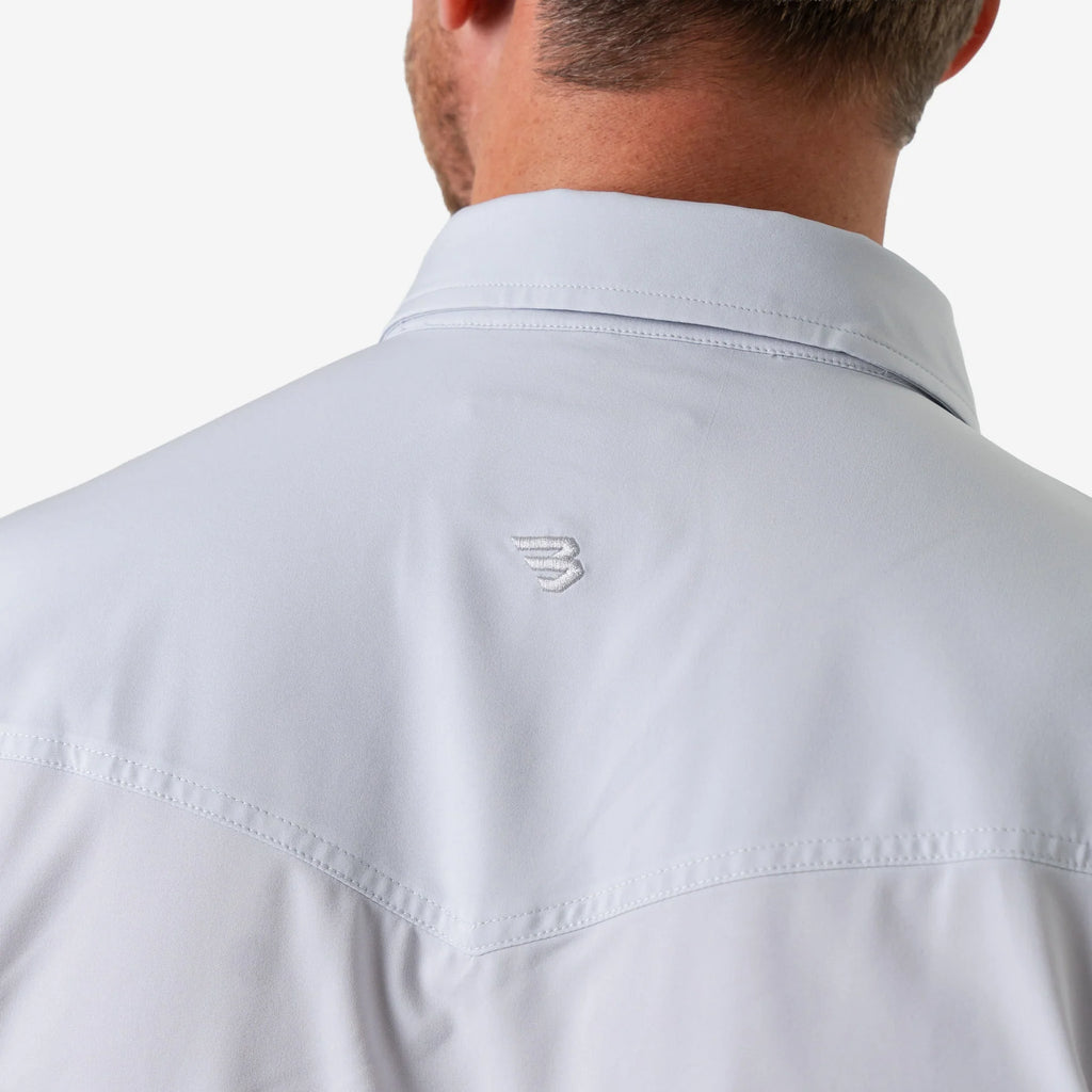TOPS-BUTTON UP-BURLEBO-PWS-LG-LIGHT GREY