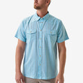 TOPS-BUTTON UP-BURLEBO-PWS-TBR-BJ-BLUE JEAN