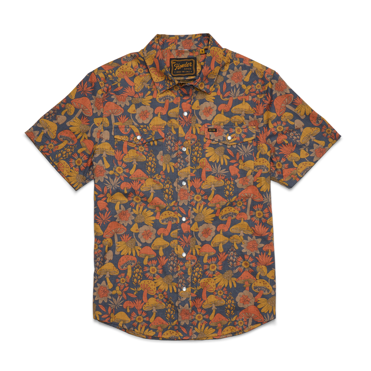 SHIRTS-SS BUTTON UP-HOWLER BROS-122226F-FUN-Fungi Forage : Nightfall