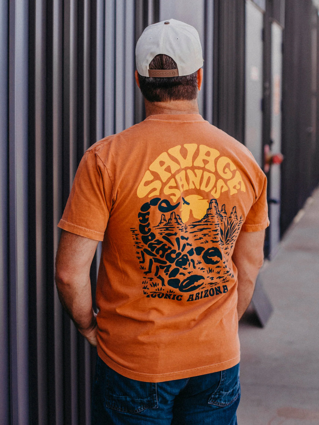 T-SHIRTS-SS- ICONIC ARIZONA-Savage Sands -BROWN
