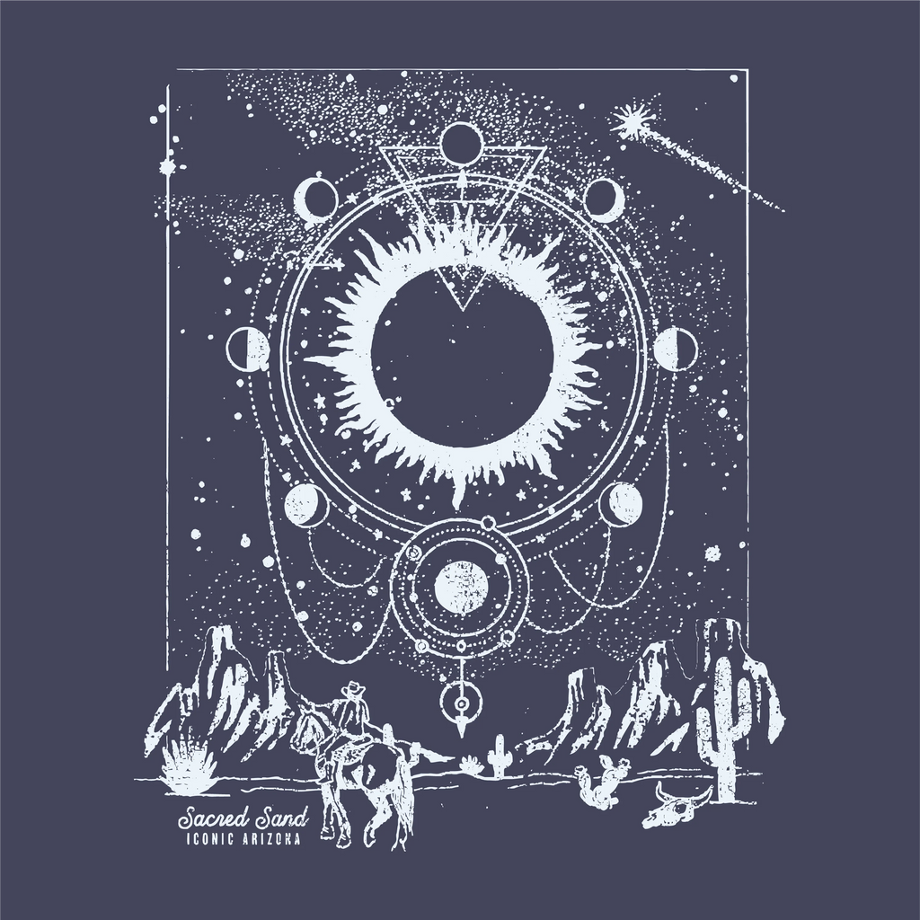T-SHIRT-SS-ICONIC ARIZONA-SACRED SAND-NAVY