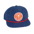 ACCESSORIES-HATS- ICONIC ARIZONA-Skull and Desert Roses Rope -NAVY