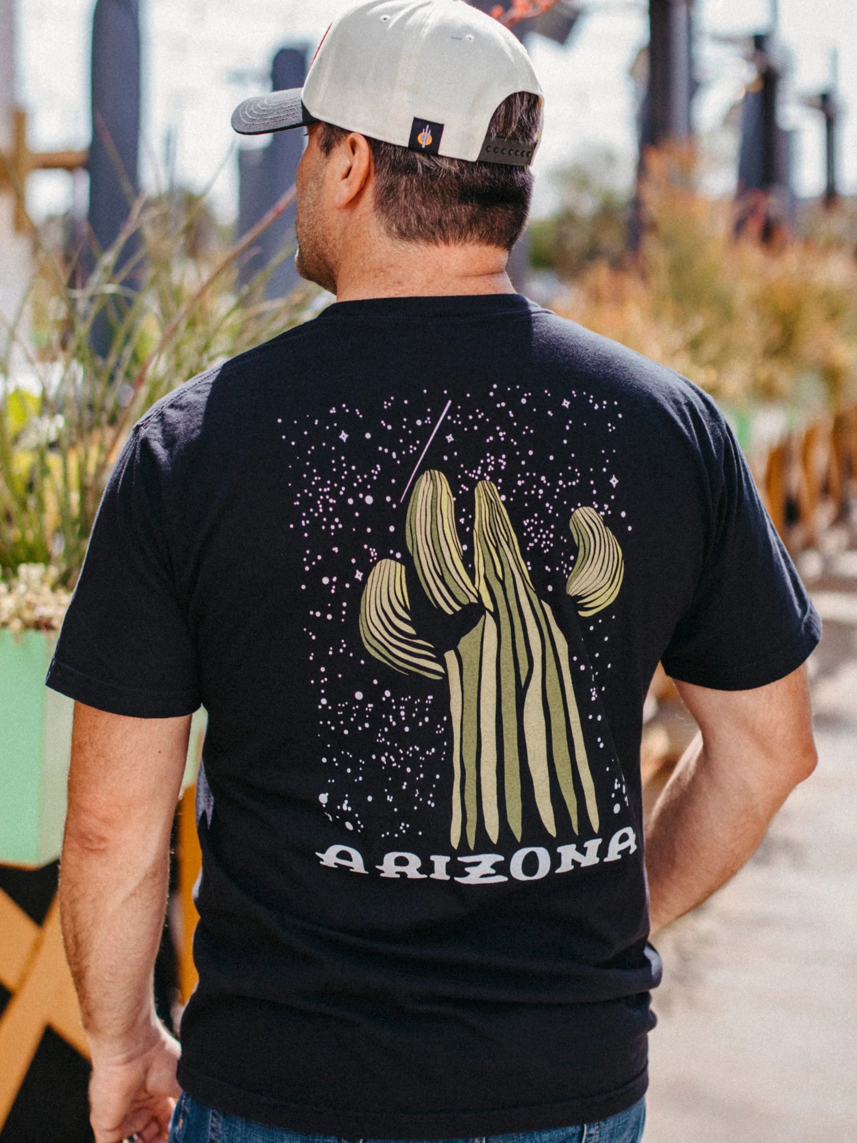 T-SHIRT-SS-ICONIC ARIZONA-STARRY NIGHT-BLACK