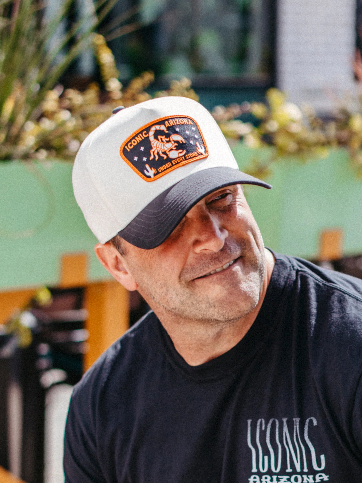 HATS-TRUCKER-ICONIC ARIZONA-UNDER EVERY STONE-CREAM/BLACK