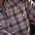 PONCHO-The Dalhart-Brown and Blue Plaid