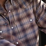 PONCHO-The Dalhart-Brown and Blue Plaid