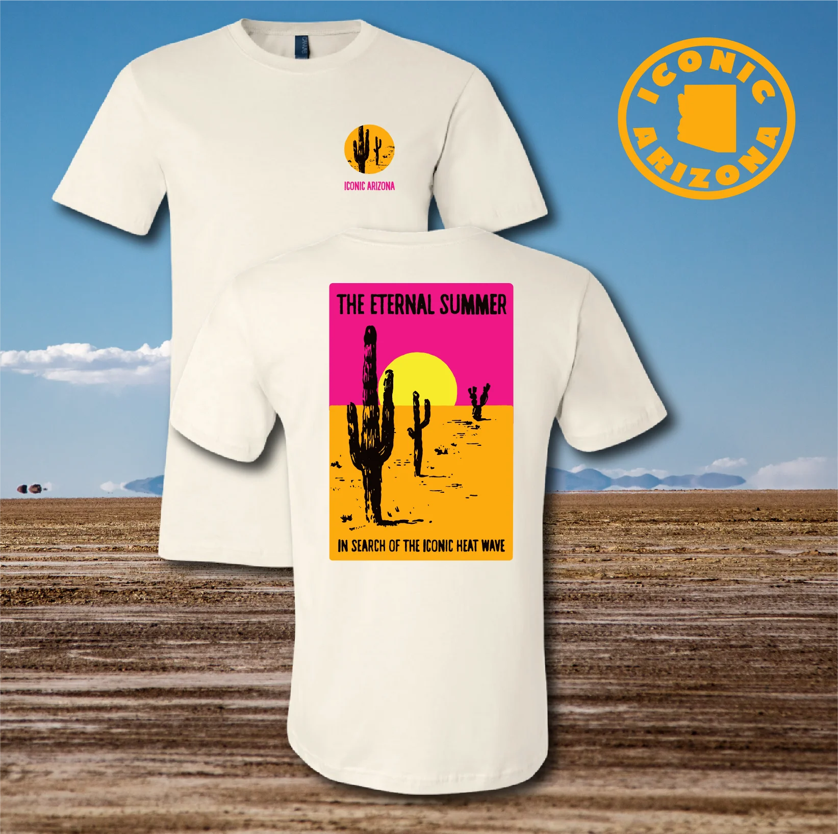 T-SHIRT-SS-ICONIC ARIZONA-ETERNAL SUMMER-WHITE