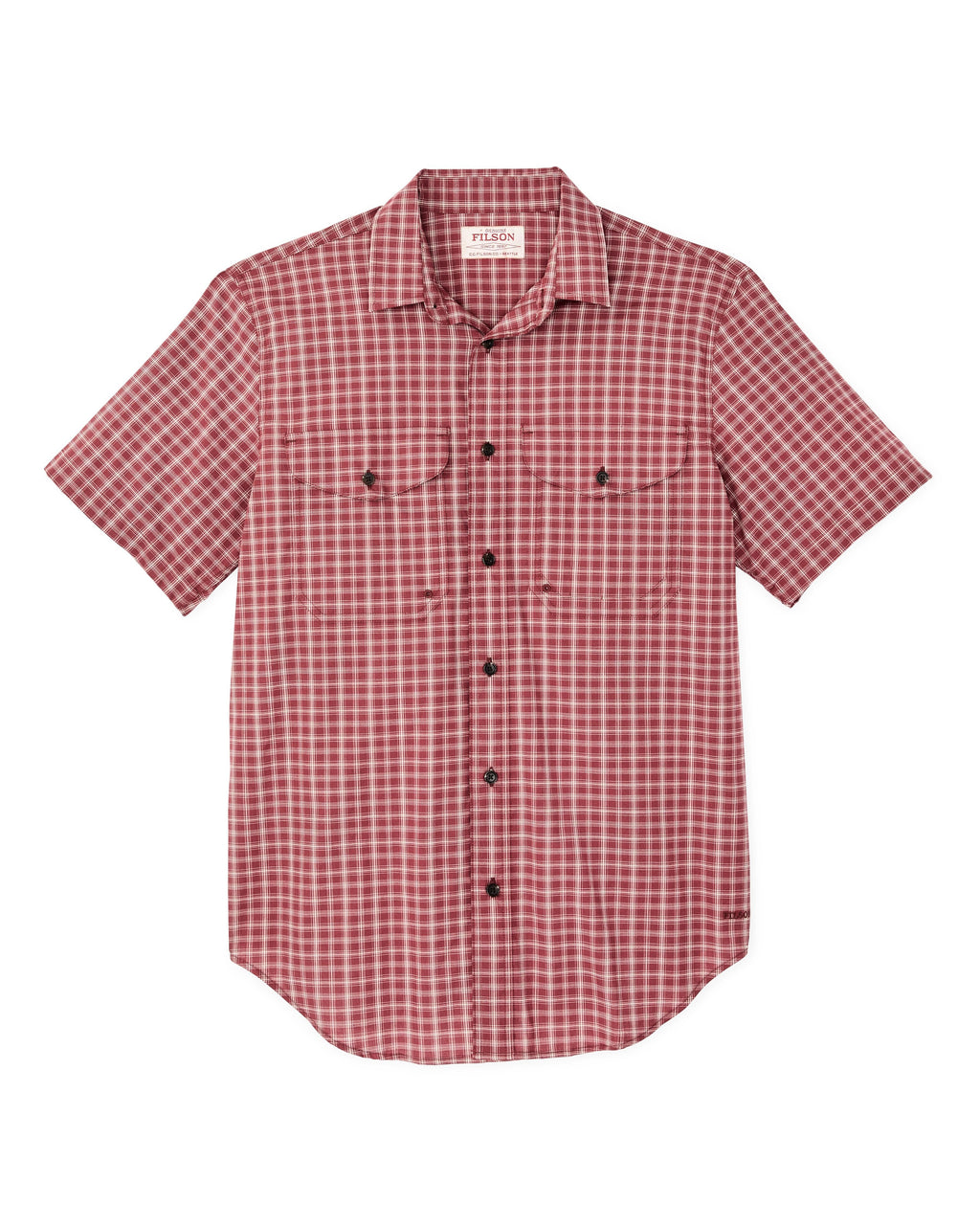 TOPS-SS BUTTON-FILSON-20277947-brick / cream plaid