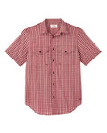 TOPS-SS BUTTON-FILSON-20277947-brick / cream plaid